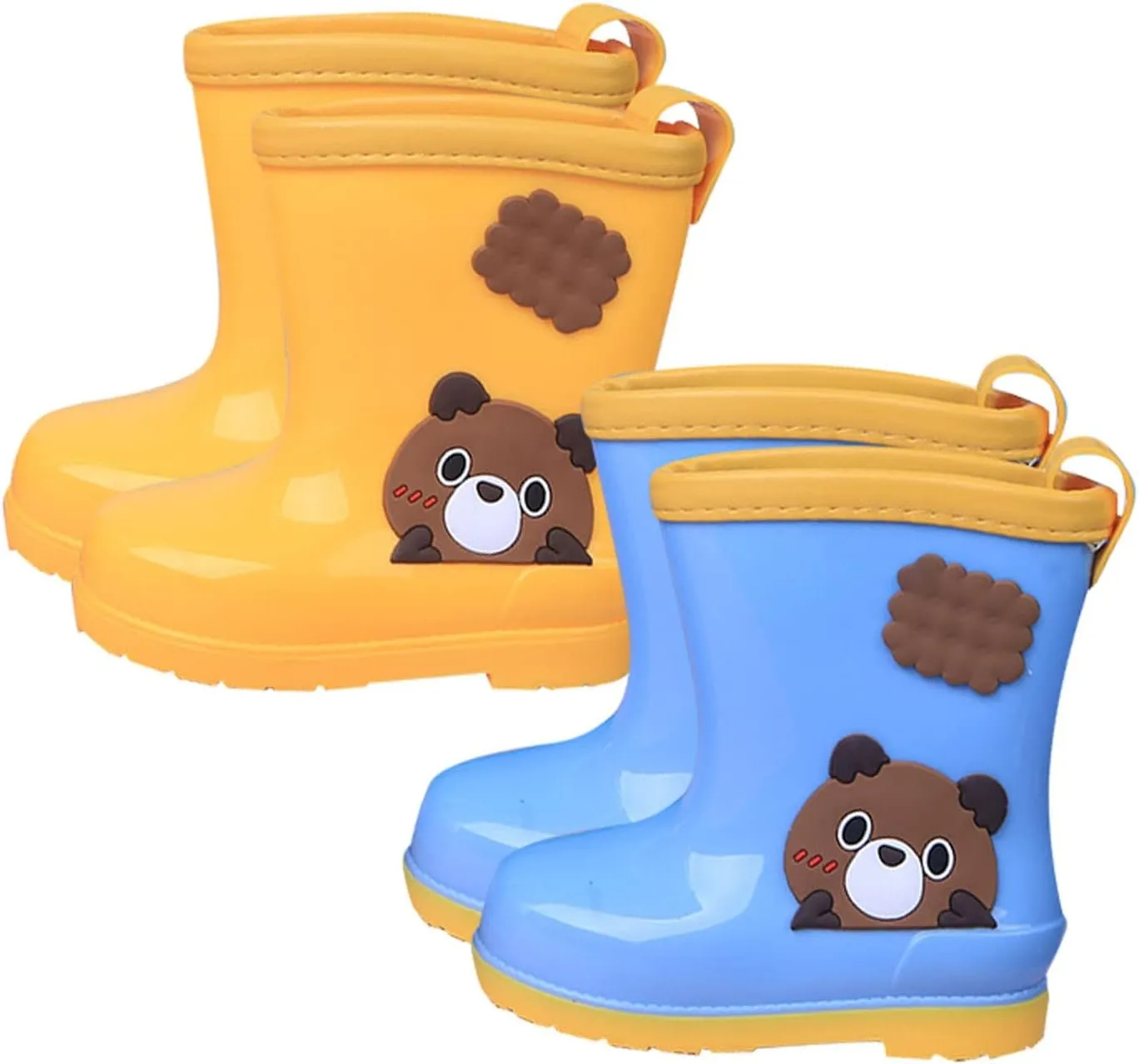 Kids Rain Boots Rubber Waterproof Toddler Rain Boots Cute Bear Cartoon Boys Girls Mud Boots Water Infant Girl Shoes
