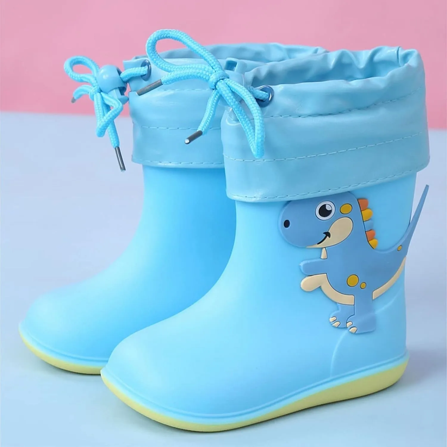 Kids Rain Boots Toddler Non Slip Rain Shoes Children Waterproof Boots for Boys Girls Lightweight Rubber Boots 12 Month