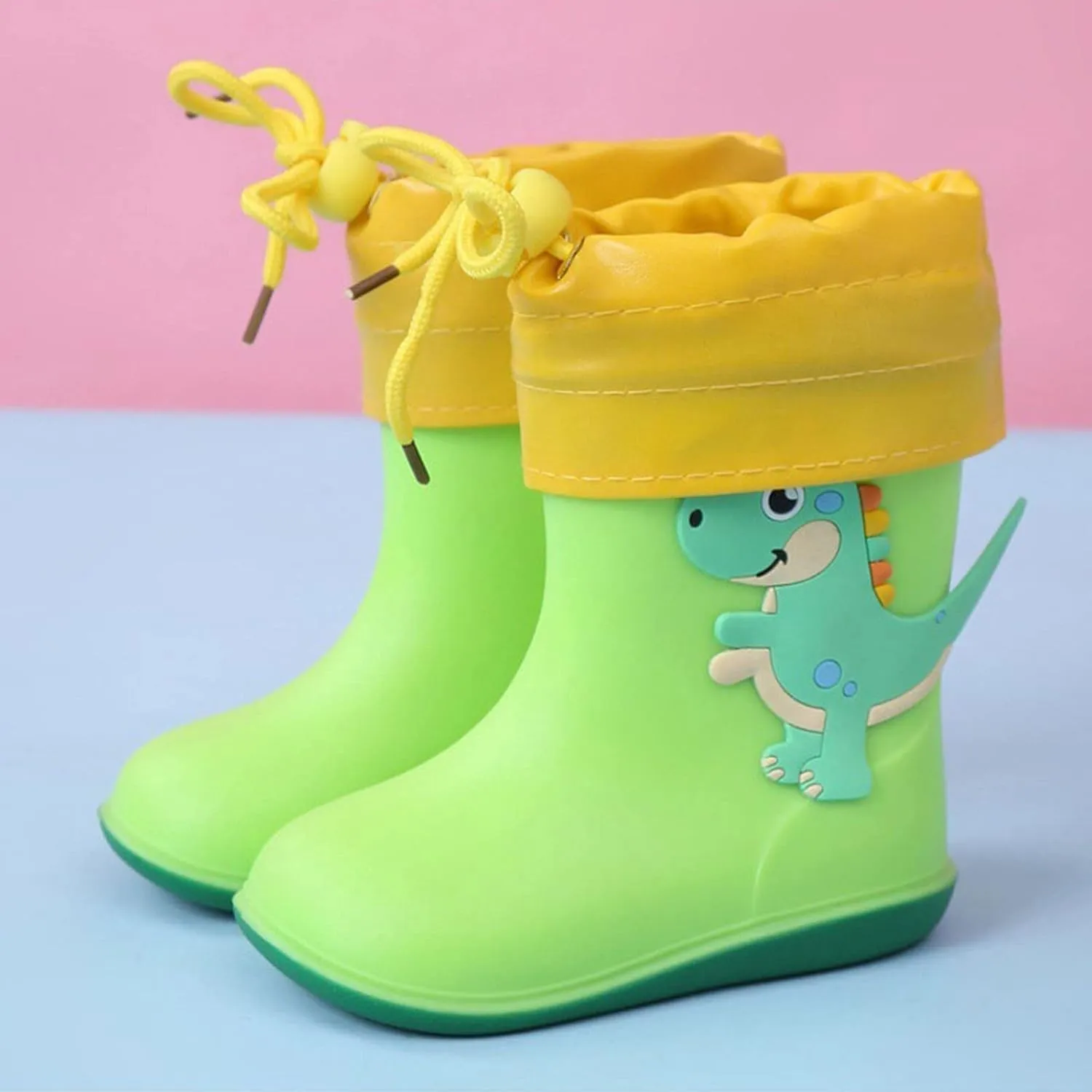 Kids Rain Boots Toddler Non Slip Rain Shoes Children Waterproof Boots for Boys Girls Lightweight Rubber Boots