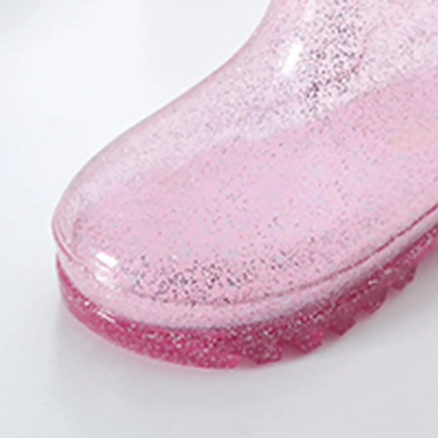 Kids Rain Boots, Toddler Waterproof Rubber Soft Sole Rain Boots for Girls Boys Heart Patterns Glitter Youth Rain Boots