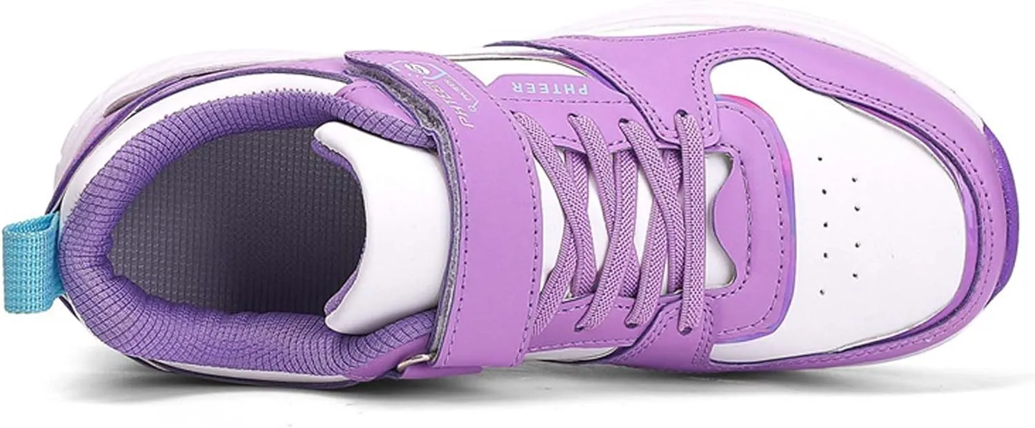 Kid's Roller Skates Boys Girls Removable Skating Shoes Outdoor Sneakers Roller Skating Beginner's Best Choice