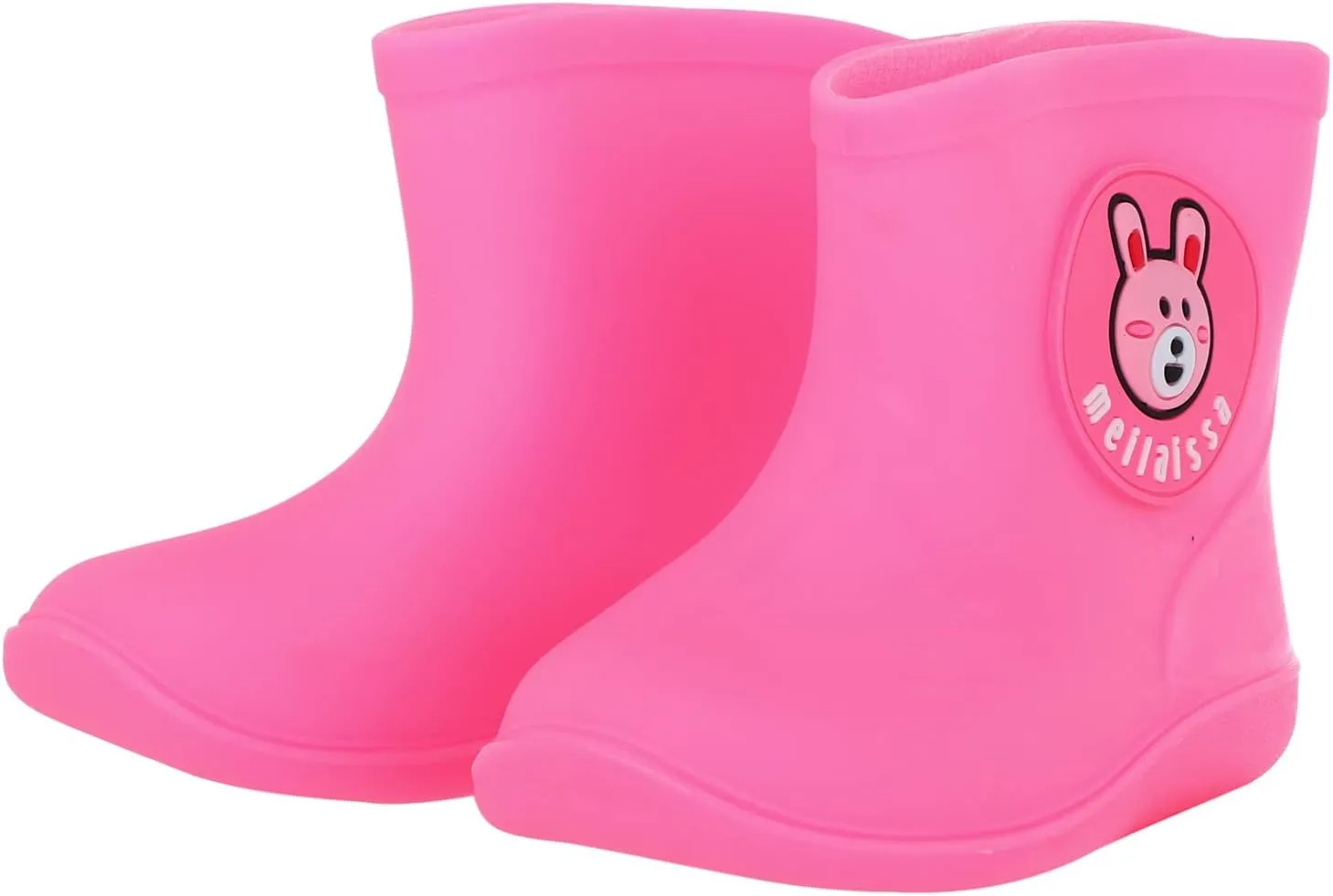 Kids Short Rain Boot for Boys Girls Children Cute Cartoon Non-Slip Lightweight Insulated Mud Boots Kids Water Shoes