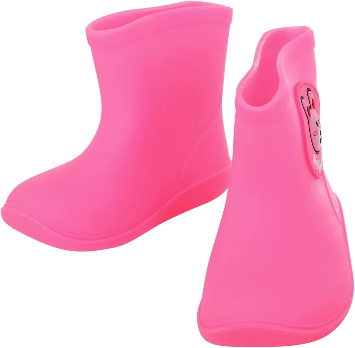 Kids Short Rain Boot for Boys Girls Children Cute Cartoon Non-Slip Lightweight Insulated Mud Boots Kids Water Shoes