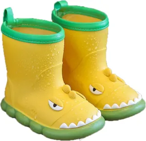 Kids Waterproof Rain Boots Little Girls Rubber Boots Boy Snow Boot Dinosaur Soft Rain Boots Baby Water Boots