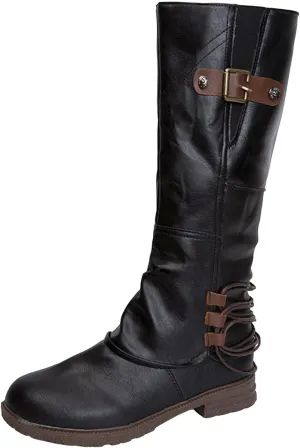 Knee High Boots for Women Winter Boots for Women 2024 Trendy Fashion Tall Square Heel Zipper Waterproof Knight Boots