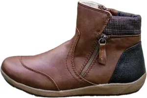 Ladmiple Boots For Women Ankle Booties Dressy Cowboy Western Fashion Cowgirl Short Booties High Top Casual Walking Shoes 2024