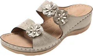 Ladmiple Orthopedic Dress Sandals For Women Plantar Fasciitis Walking Slippers Summer Orthotic Flip Flops with Arch Support