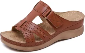 Ladmiple Orthopedic Sandals For Women Elegant Comfortable Walking Flip Flops Dressy Summer Orthotic Slides with Arch Support
