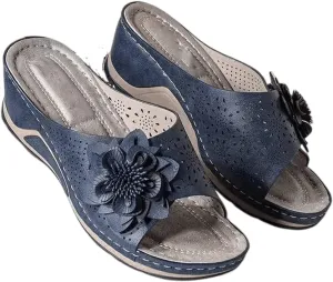 Ladmiple Orthotic Sandals For Women Cute Orthopedic Comfortable Arch Support Flip Flops Dressy Summer Cute Walking Slides