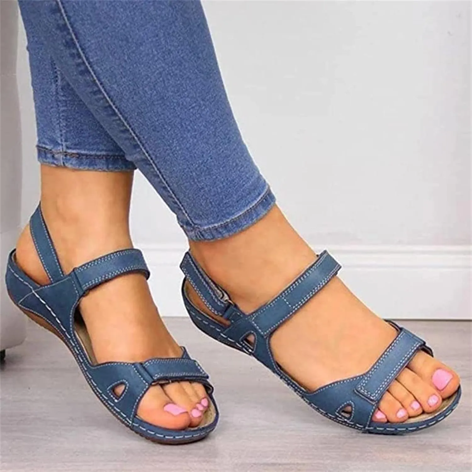 Ladmiple Orthotic Sandals For Women With Arch Support Comfortable Orthopedic Flip Flops Dressy Summer Cute Walking Slides
