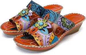 Ladmiple Sandals Women Comfortable Arch Support Orthopedic Orthotic Flip Flops Dressy Cute Walking Slides Summer Shoes 2024