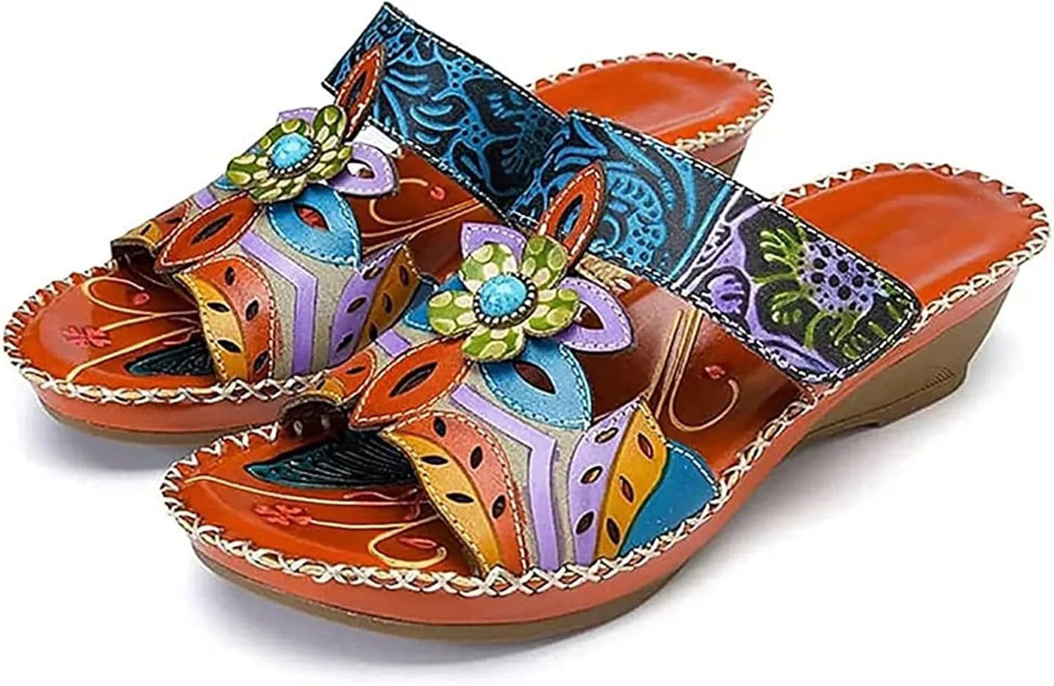 Ladmiple Sandals Women Comfortable Arch Support Orthopedic Orthotic Flip Flops Dressy Cute Walking Slides Summer Shoes 2024