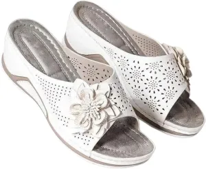 Ladmiple Sandals Women Dressy Comfortable Flat Walking Orthopedic Flip Flops Summer Orthotic Slides with Arch Support 2024