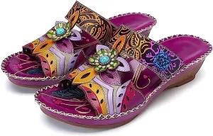 Ladmiple Sandals Women Dressy Summer Flat Walking Comfortable Orthopedic Flip Flops Orthotic Slides with Arch Support 2024
