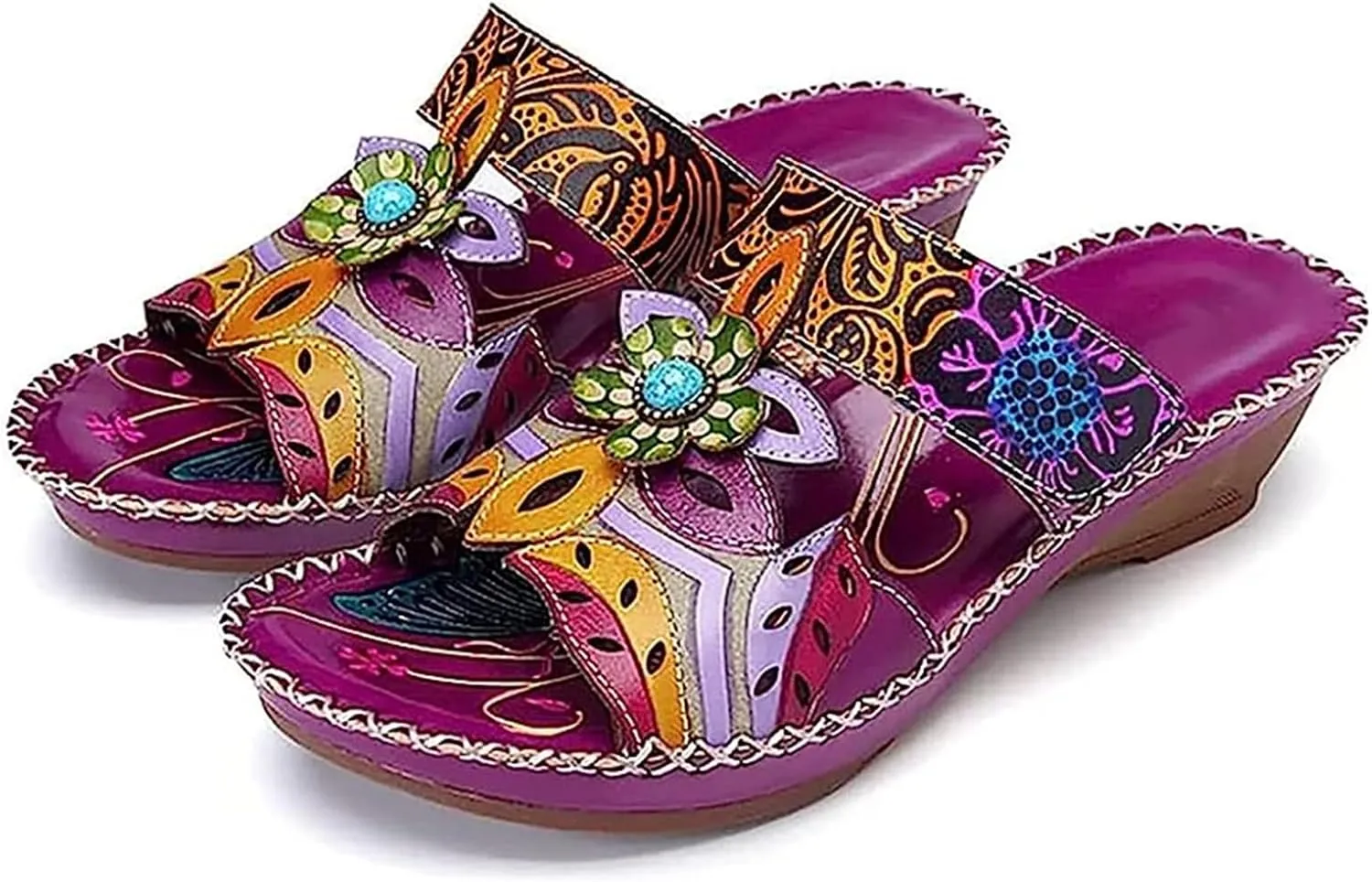 Ladmiple Sandals Women Dressy Summer Flat Walking Comfortable Orthopedic Flip Flops Orthotic Slides with Arch Support 2024