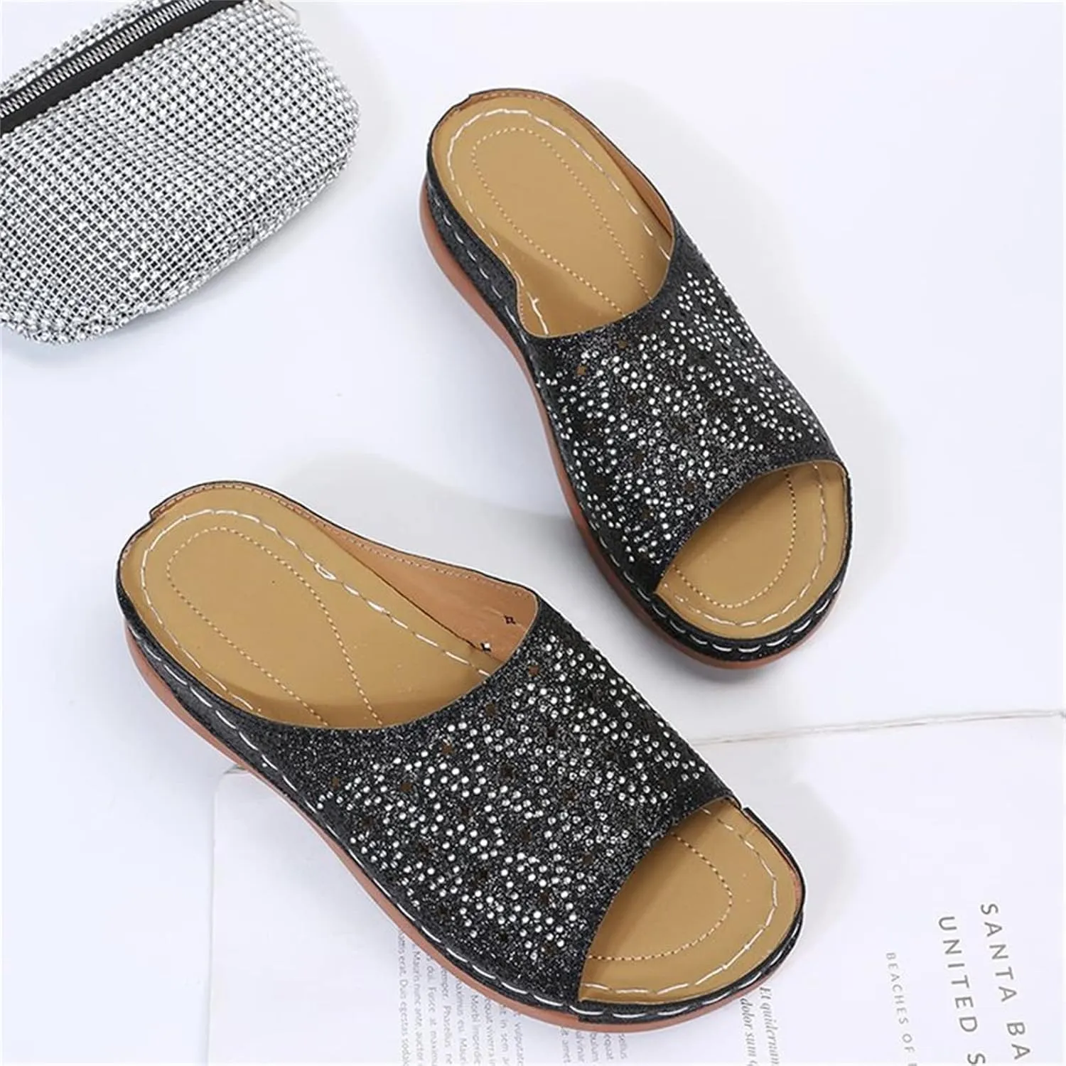 Ladmiple Sandals Women Fashion Dressy Summer Casual Arch Support Orthopedic Flip Flops Soft Comfortable Orthotic Slides 2024