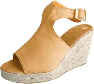 Ladmiple Sandals Women,Womens 2023 Platform Sandals High Heel Wedge Slippers Flip Flop Summer Casual Ankle Buckle Shoes