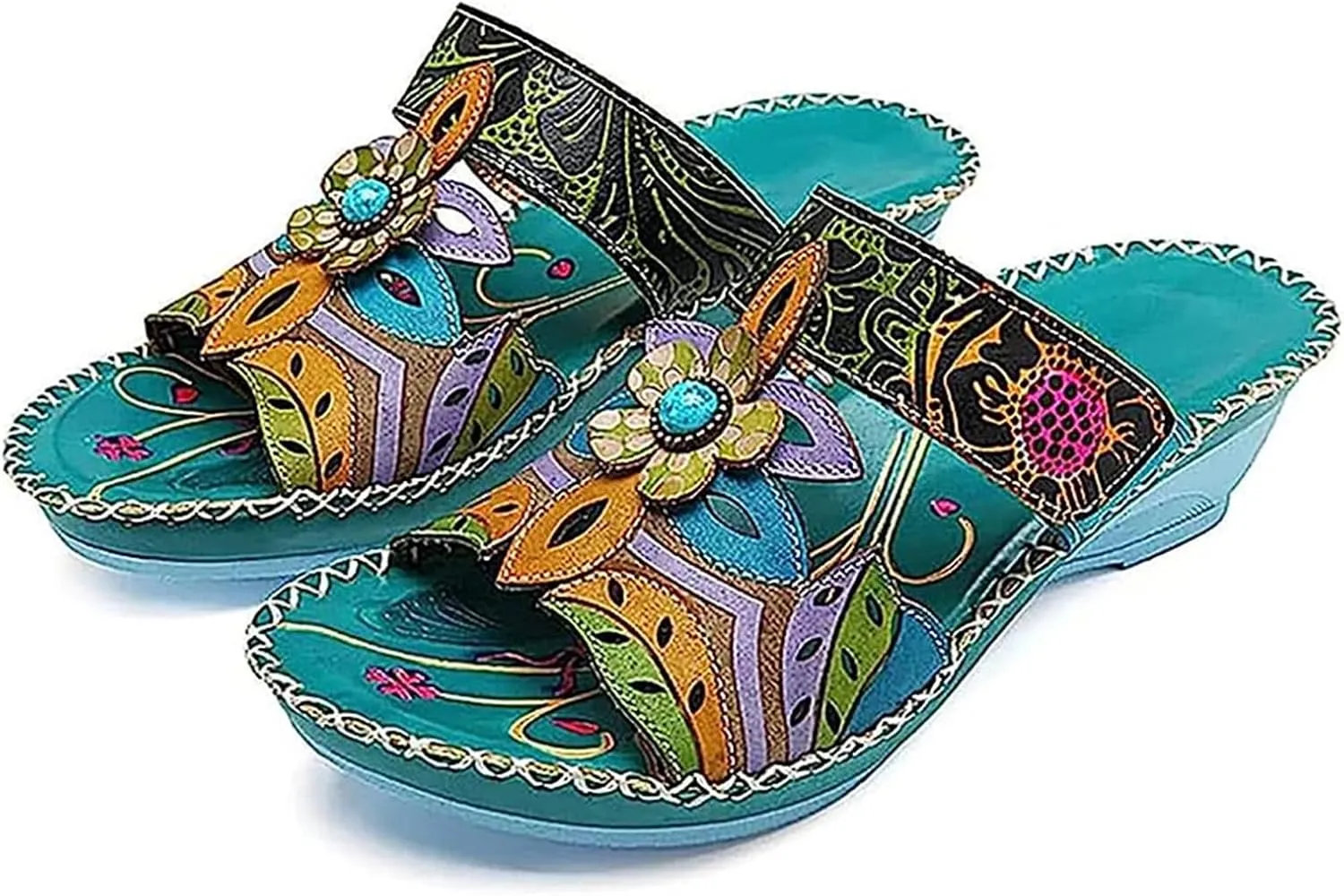 Ladmiple Womens Sandals Comfortable Arch Support Orthotic Flip Flops Dressy Summer Cute Orthopedic Slides Walking Shoes 2024