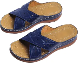 Ladmiple Womens Sandals Comfortable Dressy With Arch Support Orthotic Flip Flops Summer Casual Cute Walking Orthopedic Slides