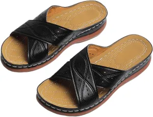 Ladmiple Womens Sandals Comfortable Dressy With Arch Support Orthotic Flip Flops Summer Casual Cute Walking Orthopedic Slides