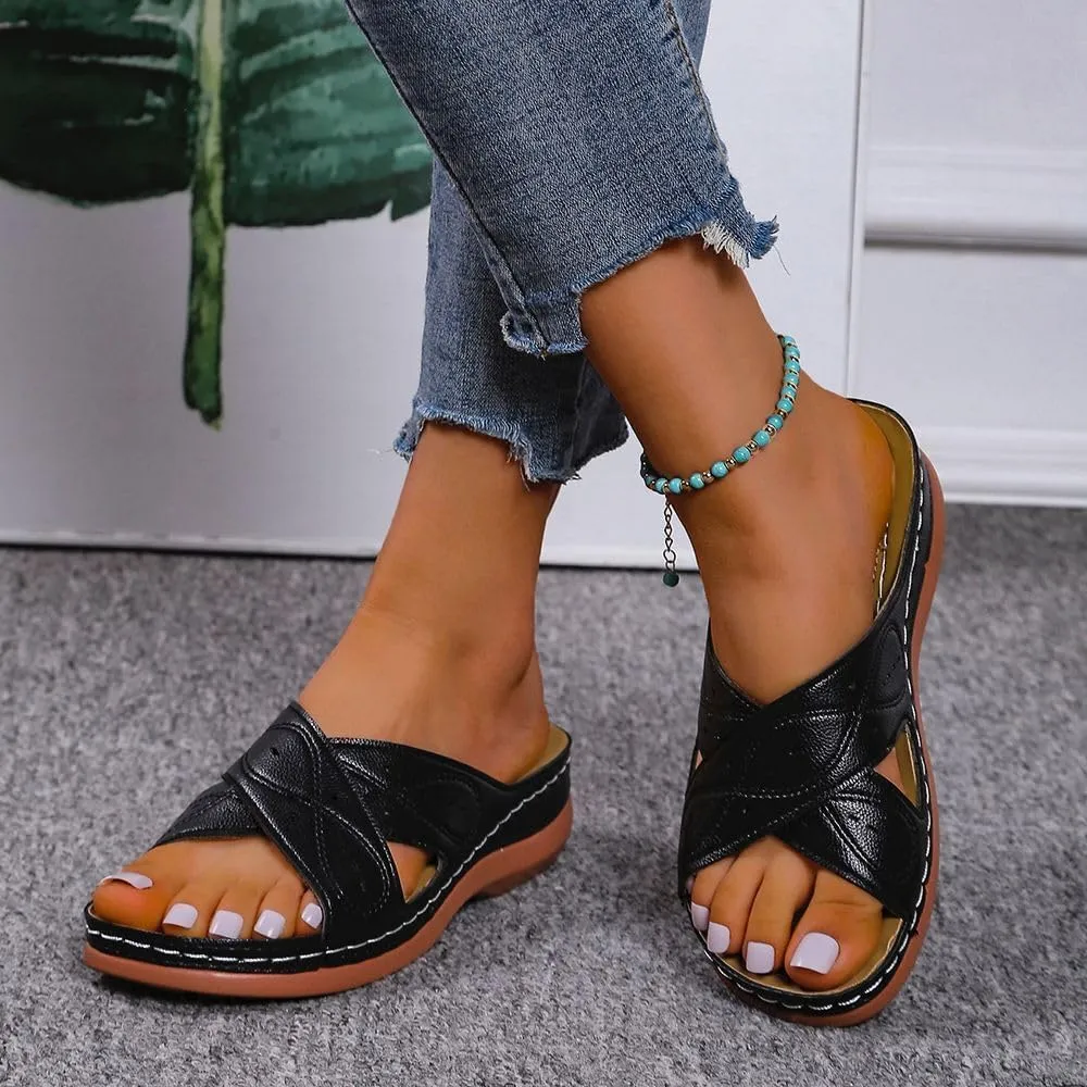 Ladmiple Womens Sandals Comfortable Dressy With Arch Support Orthotic Flip Flops Summer Casual Cute Walking Orthopedic Slides