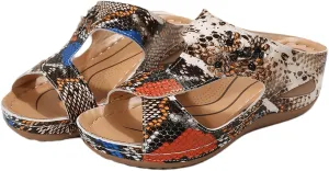 Ladmiple Womens Sandals Comfortable Walking Dressy Orthopedic Slippers Arch Support Orthotic Flip Flops Summer Beach Slides