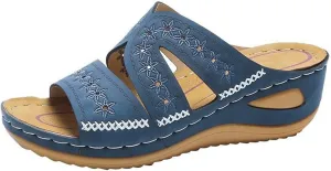 Ladmiple Womens Sandals Dressy Comfortable Arch Support Orthopedic Slides Slippers Summer Orthotic Flip Flops Sandalias