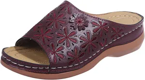 Ladmiple Women's Sandals With Arch Support Dressy Orthopedic Slides Slippers Summer Orthotic Flip Flops for Plantar Fasciitis