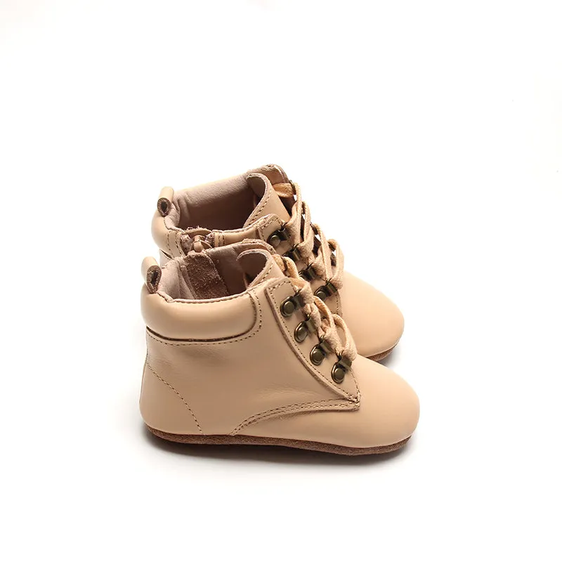 Leather Combat Boot | Color 'Honey'