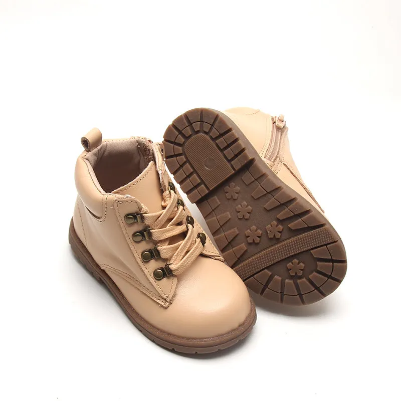 Leather Combat Boot | Color 'Honey'