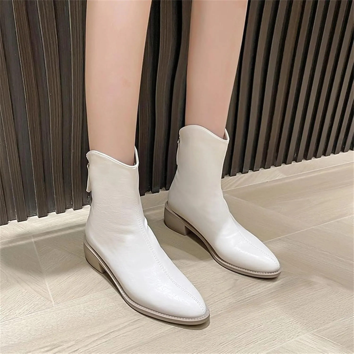 Mens Ankle Boots Women Fall Boots Rhinestone Cowboy Boots Fall Dress Women Leather Ankle Boots for Women Low Heel Wide Width White Ankle Boots for Women Low Heel