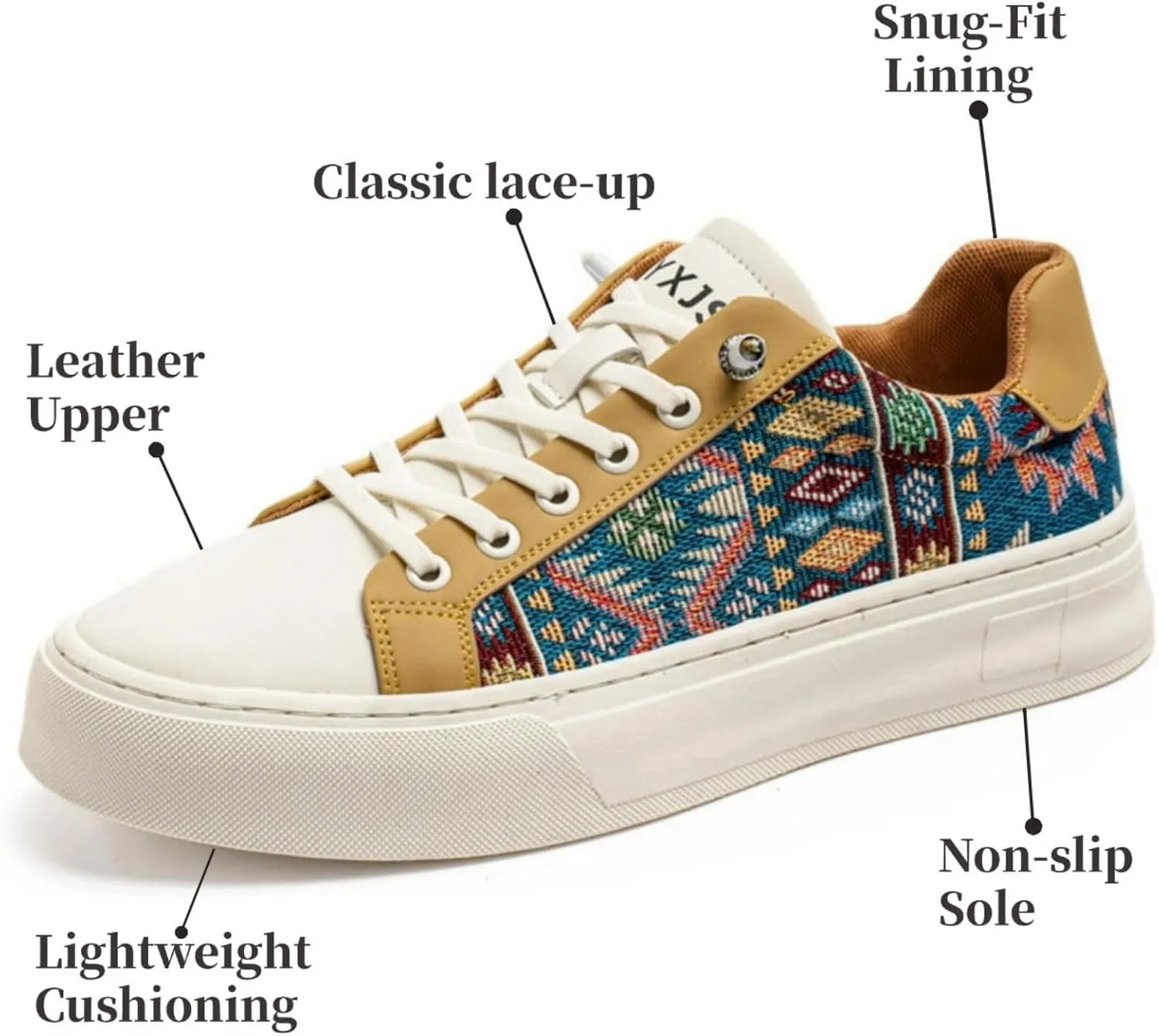 Men's Canvas Fashion Sneakers Floral Pattern Patchwork Low Top Breathable Lightweight Casual Walking Skate Shoes