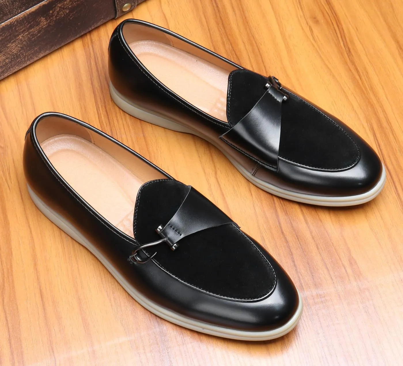 Mens Loafers Casual Dress Slip On Leather Penny Loafers Wedding Business Fashion Tuxedo Walking Shoes for Men