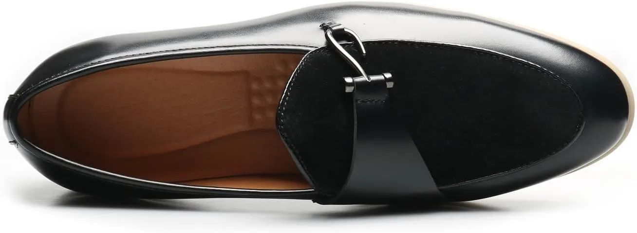Mens Loafers Casual Dress Slip On Leather Penny Loafers Wedding Business Fashion Tuxedo Walking Shoes for Men