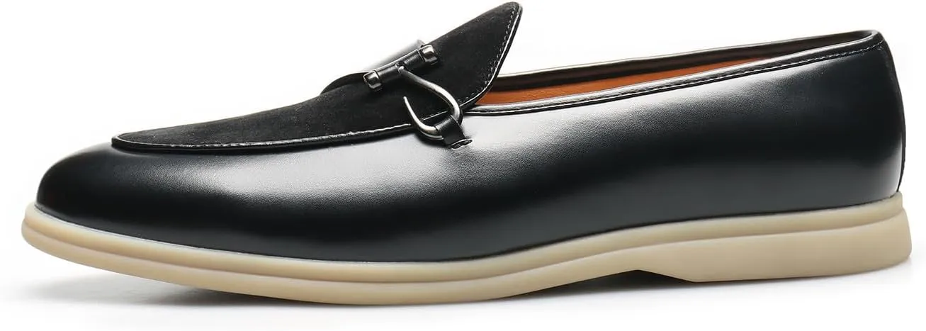 Mens Loafers Casual Dress Slip On Leather Penny Loafers Wedding Business Fashion Tuxedo Walking Shoes for Men
