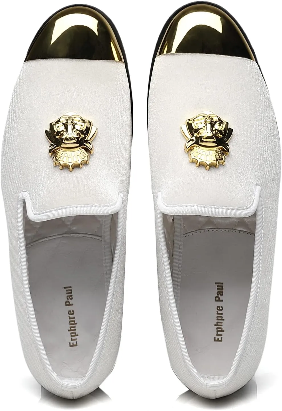 Men's Loafers Fashion Gold Buckle Wedding Party Shoes