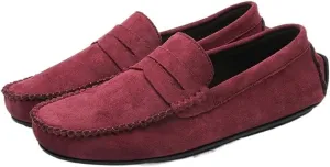 Mens Loafers Shoe Penny Loafers Solid Colors Simple Faux Leather Flat Heel Comfortable Slip Resistant Party Wedding Slip-ons