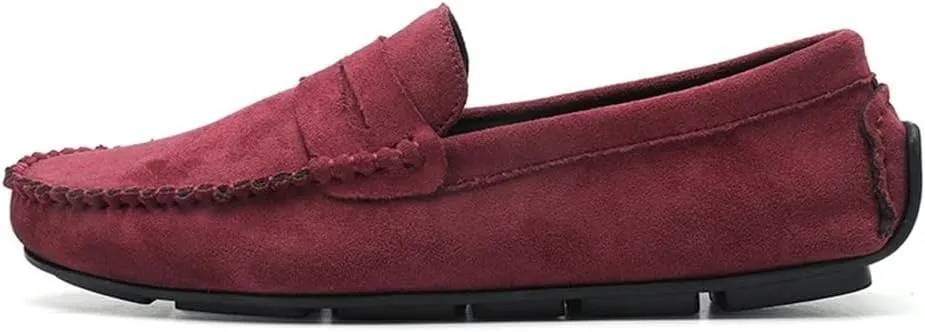 Mens Loafers Shoe Penny Loafers Solid Colors Simple Faux Leather Flat Heel Comfortable Slip Resistant Party Wedding Slip-ons