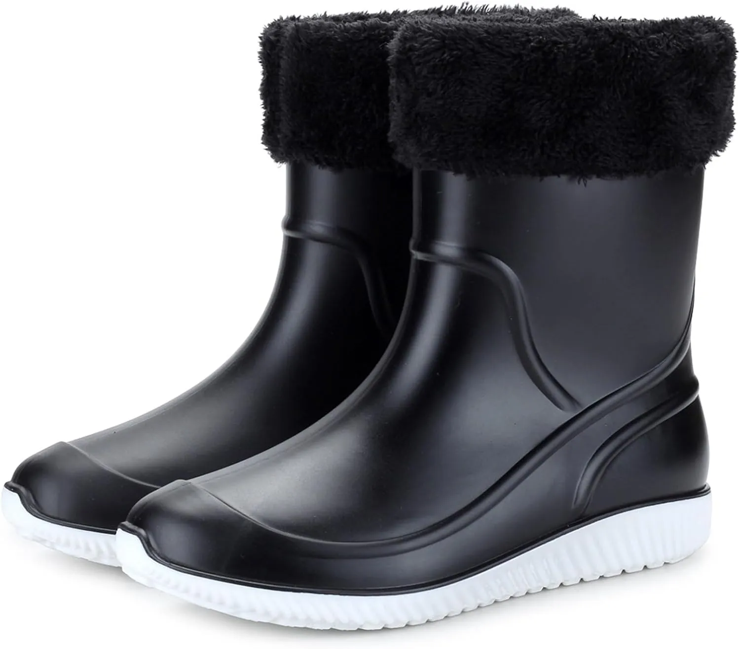 Men's Rain Boots Waterproof Non-Slip Outdoor Work Rubber Boots Fishing Boots For Men Waterproof Ankle Rain Boots