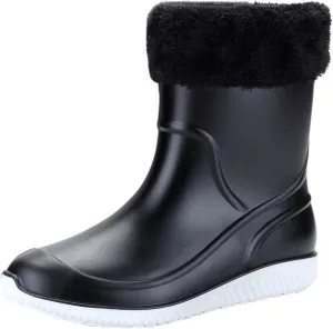 Men's Rain Boots Waterproof Non-Slip Outdoor Work Rubber Boots Fishing Boots For Men Waterproof Ankle Rain Boots