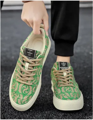 Men's Skateboarding Shoes - Trendy Street Style Loafers,Lightweight Breathable Non-Slip Grip,Comfortable Casual Sneakers for Outdoor Activities