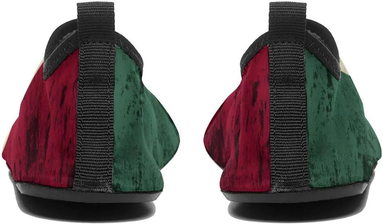 Mexico Flag Mexican Water Shoe Manwomen Quick Dry Water Sock Slip-on Leisure Beach Socks Lightweight Surf Shoes for Swim Surf Travel Non Slip Indoor Outdoor Walking
