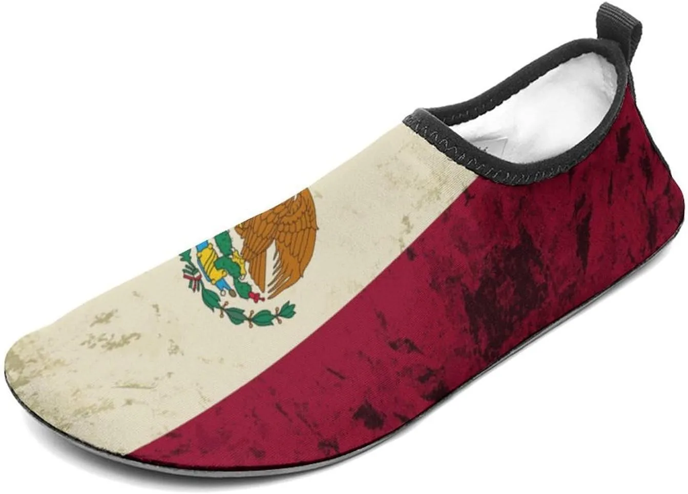 Mexico Flag Mexican Water Shoe Manwomen Quick Dry Water Sock Slip-on Leisure Beach Socks Lightweight Surf Shoes for Swim Surf Travel Non Slip Indoor Outdoor Walking