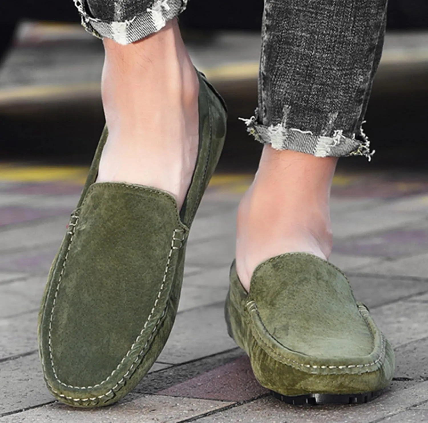 Minishion Boys Mens Loafers Shoes Slip on Fashion Summer Party Moccasin Flats YY010