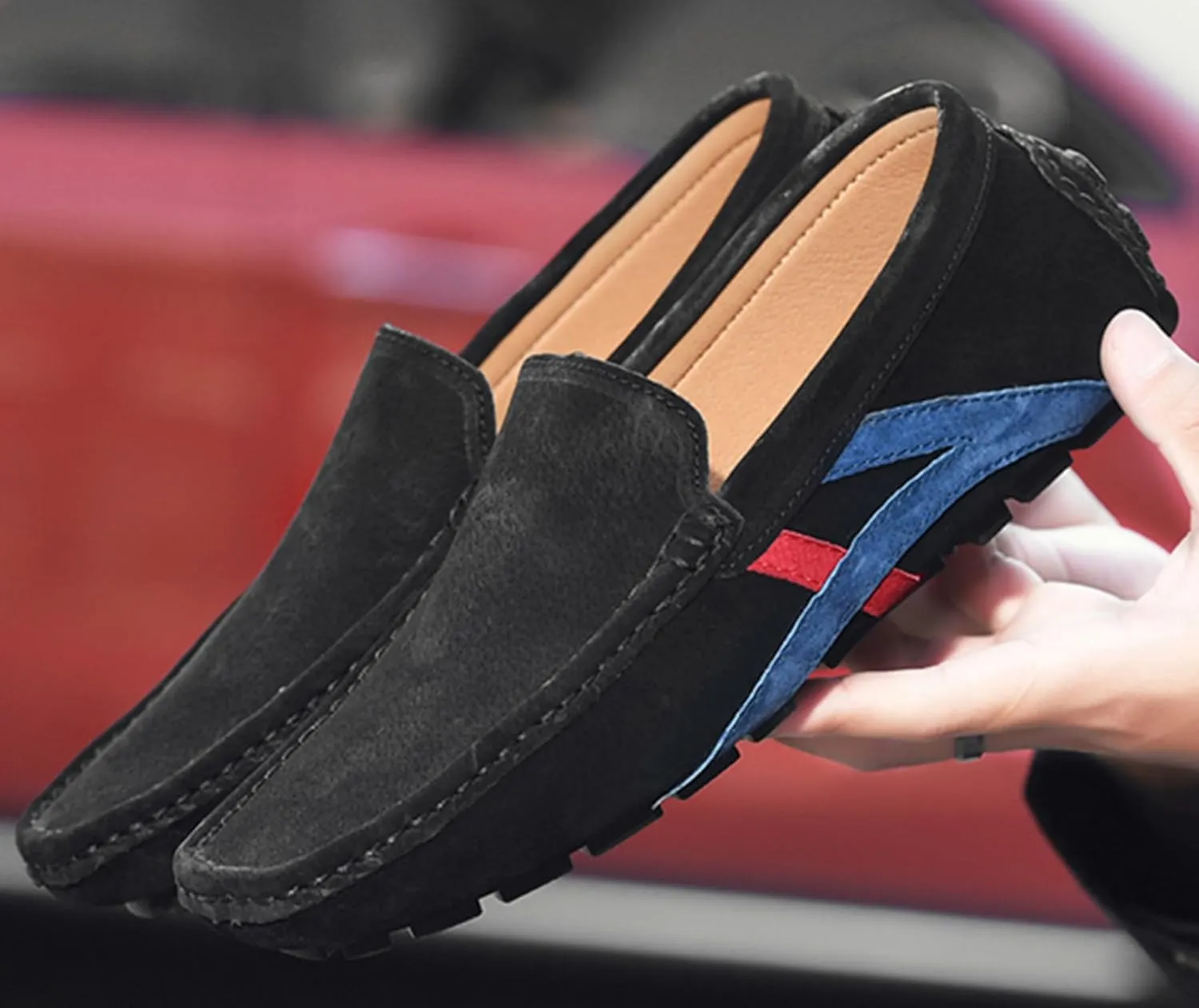 Minishion Boys Mens Loafers Shoes Slip on Fashion Summer Party Moccasin Flats YY010