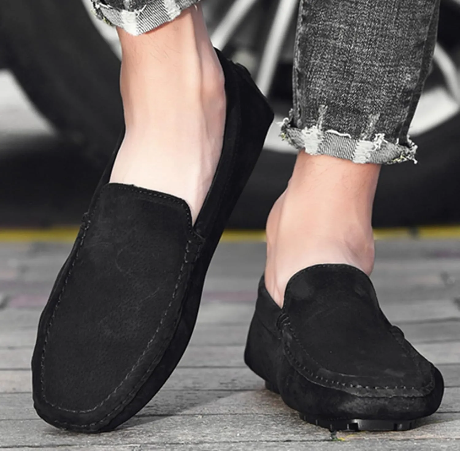 Minishion Boys Mens Loafers Shoes Slip on Fashion Summer Party Moccasin Flats YY010