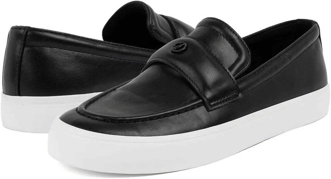 Nautica Women??s Slip-On Penny Loafer Sneakers ?C Casual Comfort Walking Shoes with Cushioned Insole and White Sole