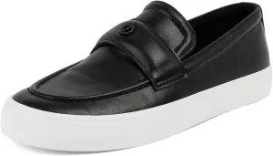 Nautica Women??s Slip-On Penny Loafer Sneakers ?C Casual Comfort Walking Shoes with Cushioned Insole and White Sole
