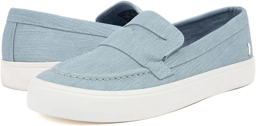 Nautica Women??s Slip-On Penny Loafer Sneakers ?C Casual Comfort Walking Shoes with Cushioned Insole and White Sole