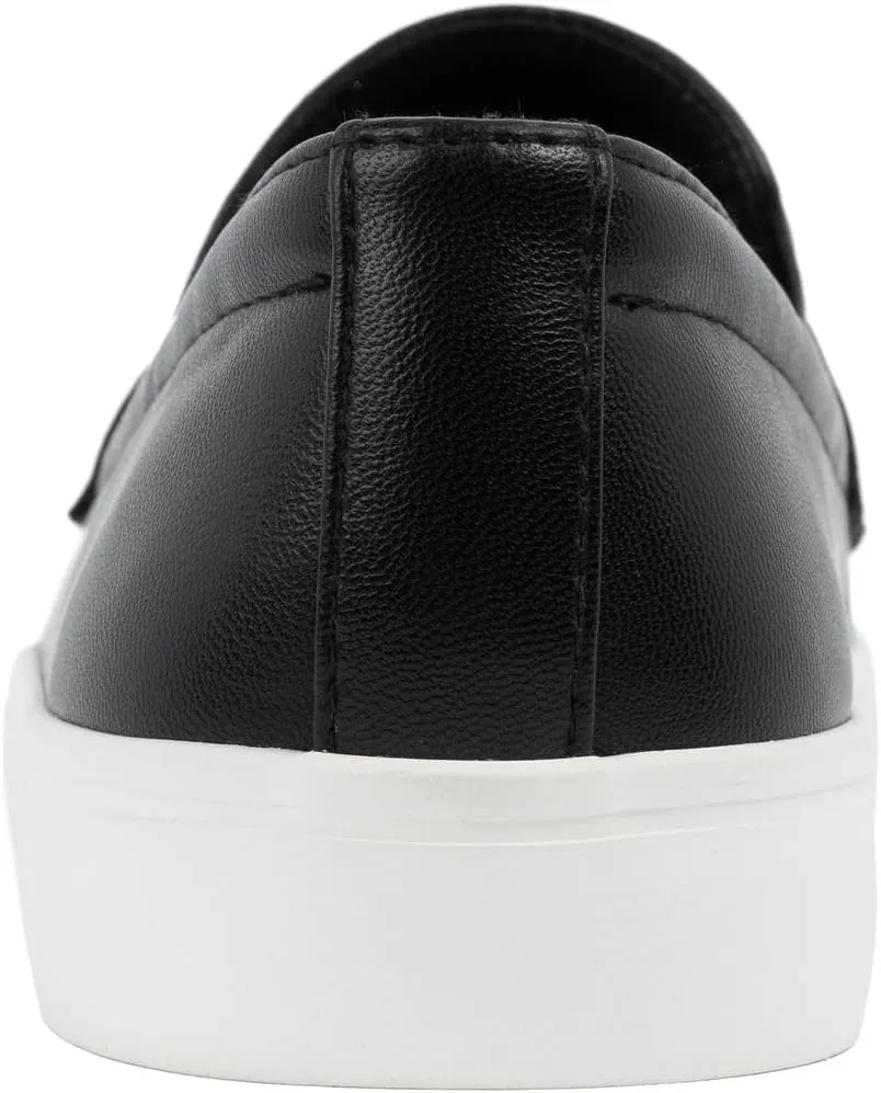 Nautica Women??s Slip-On Penny Loafer Sneakers ?C Casual Comfort Walking Shoes with Cushioned Insole and White Sole